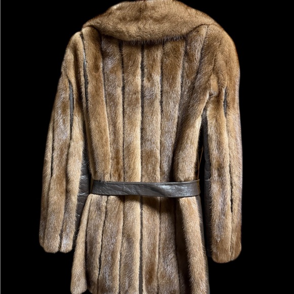 🤎 Vintage 60s/70s Mink & Leather Coat | Fields of Monroe | Luxe Heritage Fur 🤎 - Picture 3 of 14